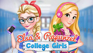 Elsa & Rapunzel College Girls