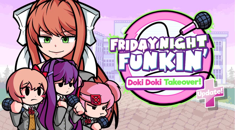 FNF Doki Doki Takeover Plus! - Play Online on Snokido