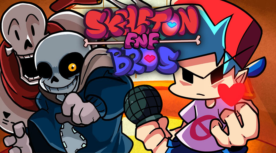 FNF Skeleton Bros V2 - Play Online on Snokido