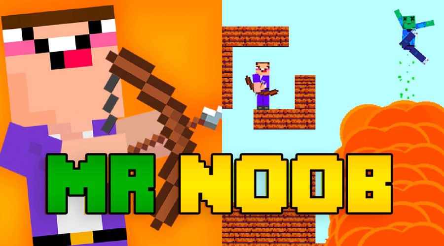 Mr Noob Vs Zombies Play Online On Snokido