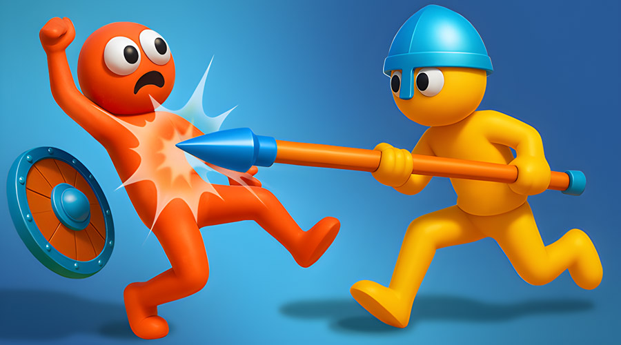 Ragdoll Arena! Fun Spear Battle!