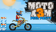 Moto x3m pool party online games 