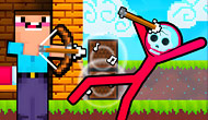Noob Archer Vs. Stickman Zombie